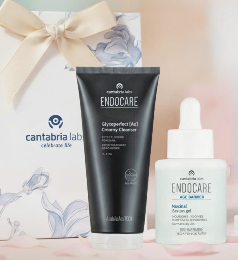 GLYCOPERFECT (AZ) CREAMY CLEANSER ENDOCARE+AGE BARRIER NIACINAL SERUM GEL / ОБНОВЛЯЮЩАЯ КРЕМ-ПЕНКА ДЛЯ УМЫВАНИЯ+ПИТАТЕЛЬНАЯ И УСПОКАИВАЮЩАЯ СЫВОРОТКА ДЛЯ УКРЕПЛЕНИЯ КОЖНОГО БАРЬЕРА