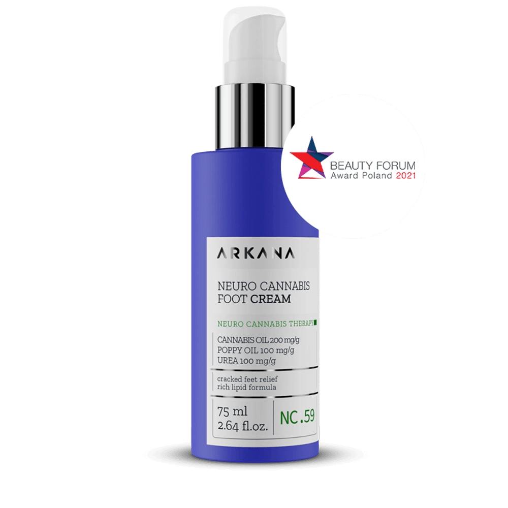 NEURO CANNABIS FOOT CREAM ARKANA/ НЕЙРОКРЕМ ДЛЯ НОГ, 75 МЛ