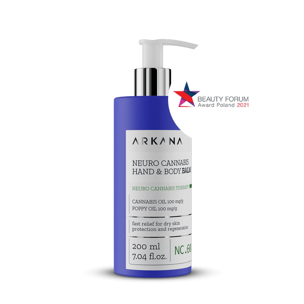 NEURO CANNABIS HAND & BODY BALM ARKANA/ НЕЙРОБАЛЬЗАМ ДЛЯ ТЕЛА И РУК С КАННАБИСОМ, 200 МЛ